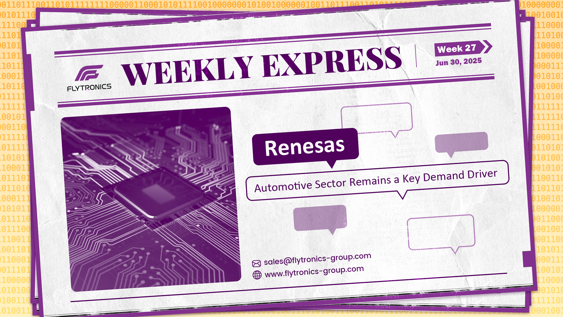 Week 27 | Flytronics Weekly Express